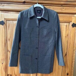 Vintage Lulus Blazer‎ Wool blend Brown Women's Size 2